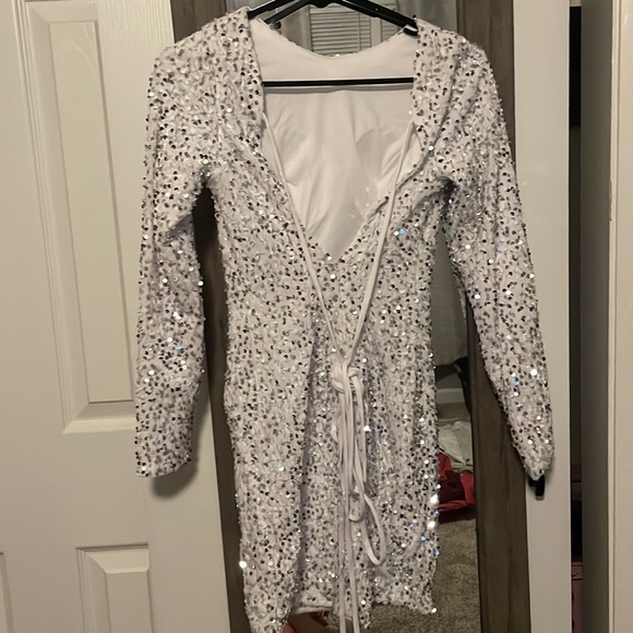 White Sequin Dress - Picture 2 of 2